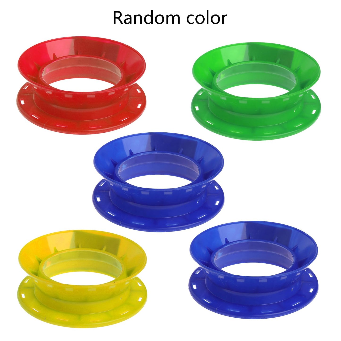 5 Pcs Fishing Line Coiling Plate Wire Winding Rings Reel Plastics Handle Wire Winding Hand Reel Fishing Accessory