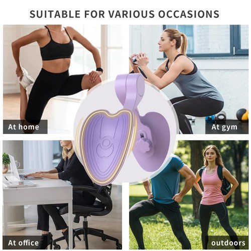 Thigh Master Kegel Pelvic Floor Muscle Training and Repair Device, Leg Beauty Clip, Leg Slimming Tool, Hip Beauty Clip, Pelvic Bone retraction Clip, Inner Thigh Clip (Purple)