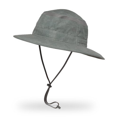Sunday Afternoons Cruiser Hat - Breathable Sun Hat for Men & Women - UPF 50+ Bucket Hats for Beach, Hiking, Fishing, Safari - Water Repellent - Wide Brim Boonie with String - Olive Terrain, Large