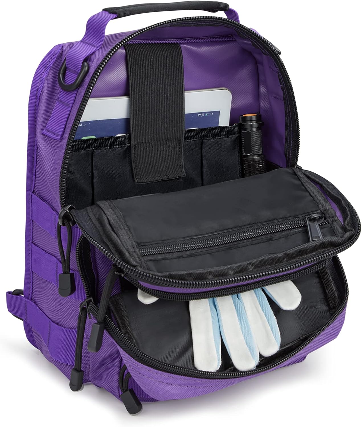 G4Free Tactical Sling Bag Backpack Military Rover Shoulder Sling Pack Molle EDC Small Crossbody Chest Pack