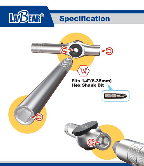 LABEAR- 12-in-1 Bike Multitool with Ratchet Wrench – Compact Folding T-Handle Repair Kit for Road & Mountain Bikes, Portable Cycling Maintenance Tool Set