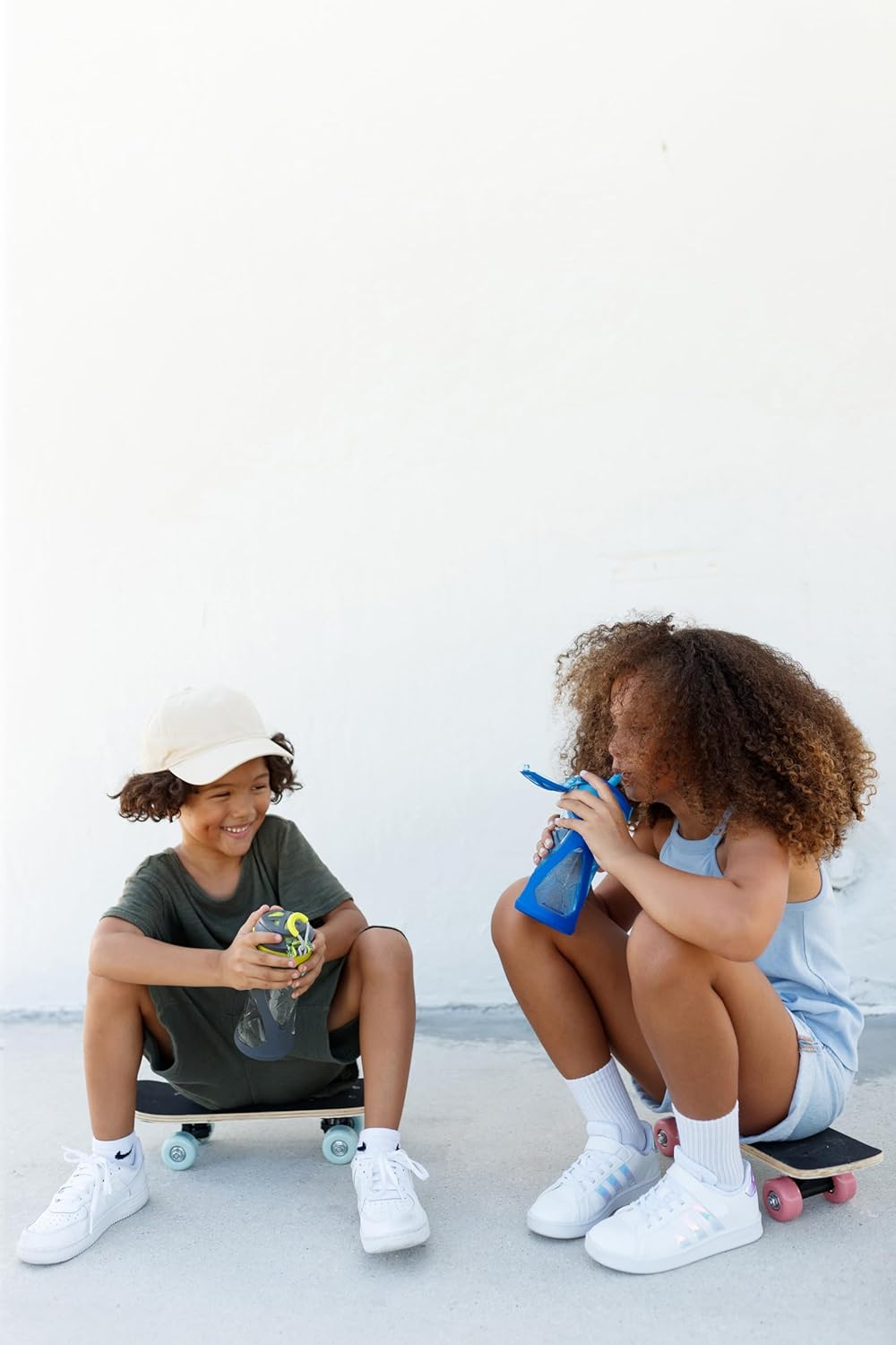 ZULU Torque 16oz Plastic Kids Water Bottle with Silicone Sleeve and Leak-Proof Locking Flip Lid