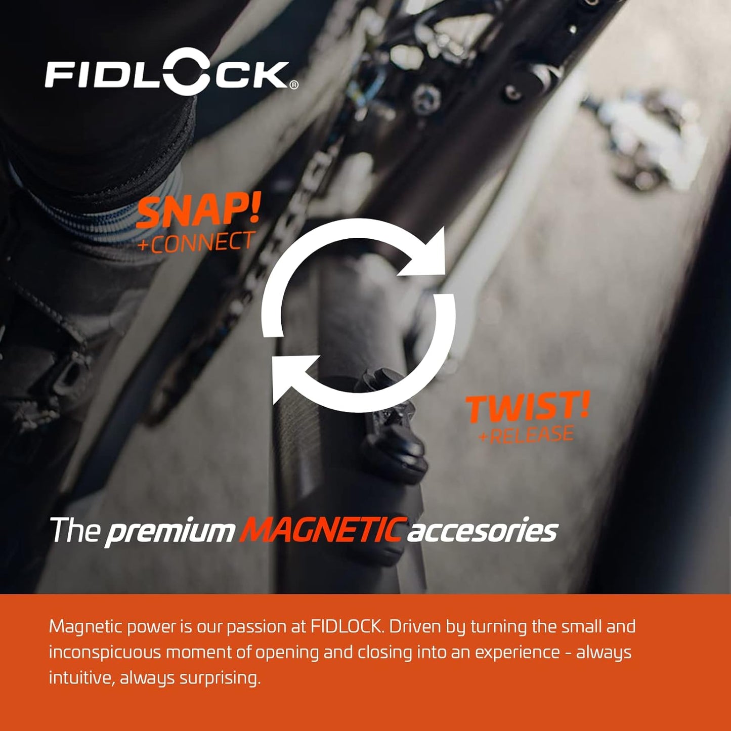 Fidlock Twist Bike Base - Extra Water Bottle Mount - Compatible with Twist Accessories