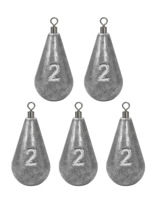 BLUEWING Casting Swivel Bell Sinkers Fishing Weights Drop Shot Dipsey Lead Saltwater, 1oz - 10pcs