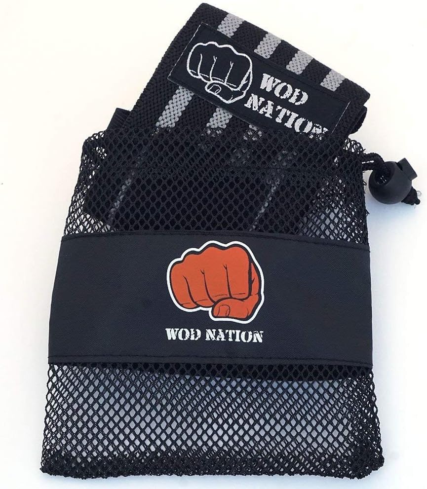 WOD Nation Wrist Wraps for Weightlifting & Strength Training – Professional Gym Straps w/Thumb Loop for Men & Women
