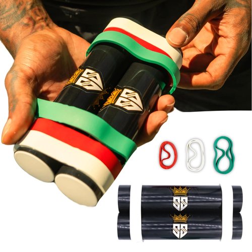 RipStick Resistance Band Training Equipment - Upper Body, Shoulder and Joint Rehab - Improve Flexibility, Prevent Injuries, Gain Muscle - Quick Strength Portable Workout - 6 Unbreakable Shredder Bands