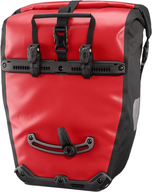 Back-Roller Classic QL2.1 Bicycle Bags - Waterproof 40L Pair in Black/Red