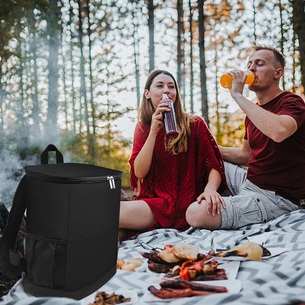 IYARKAI® Insulated Cooler Backpack, Backpack Cooler, 20 Can Backpack Cooler Leak Proof, Insulated Soft Cooler Bag, Lightweight, Cold-Weather Duffel Bag for Beach, Camping, Outdoor Activities