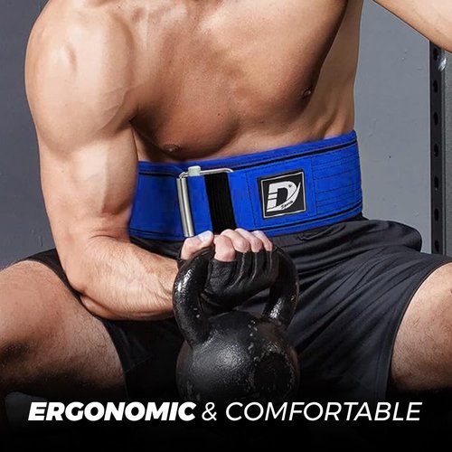 Defy Weight Lifting Belt – Premium Weightlifting Belt for Powerlifting, Bodybuilding, Cross Training & Back Support – Adjustable Workout Belt for Men & Women - 2X.Large - Blue