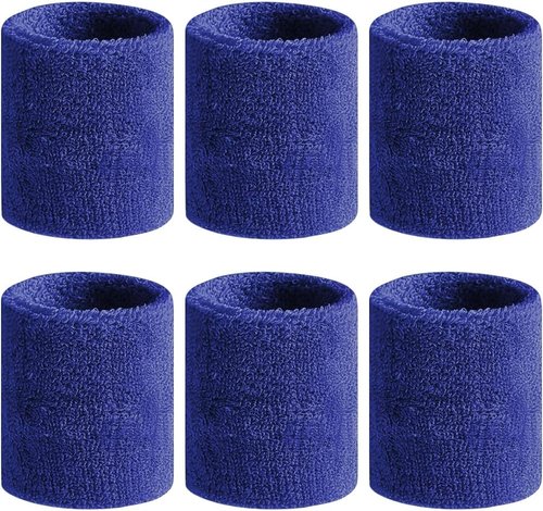 BEACE Sweatbands Sports Wristband for Men & Women - Moisture Wicking Athletic Cotton Terry Cloth Sweatband for Tennis, Basketball, Running, Gym, Working Out