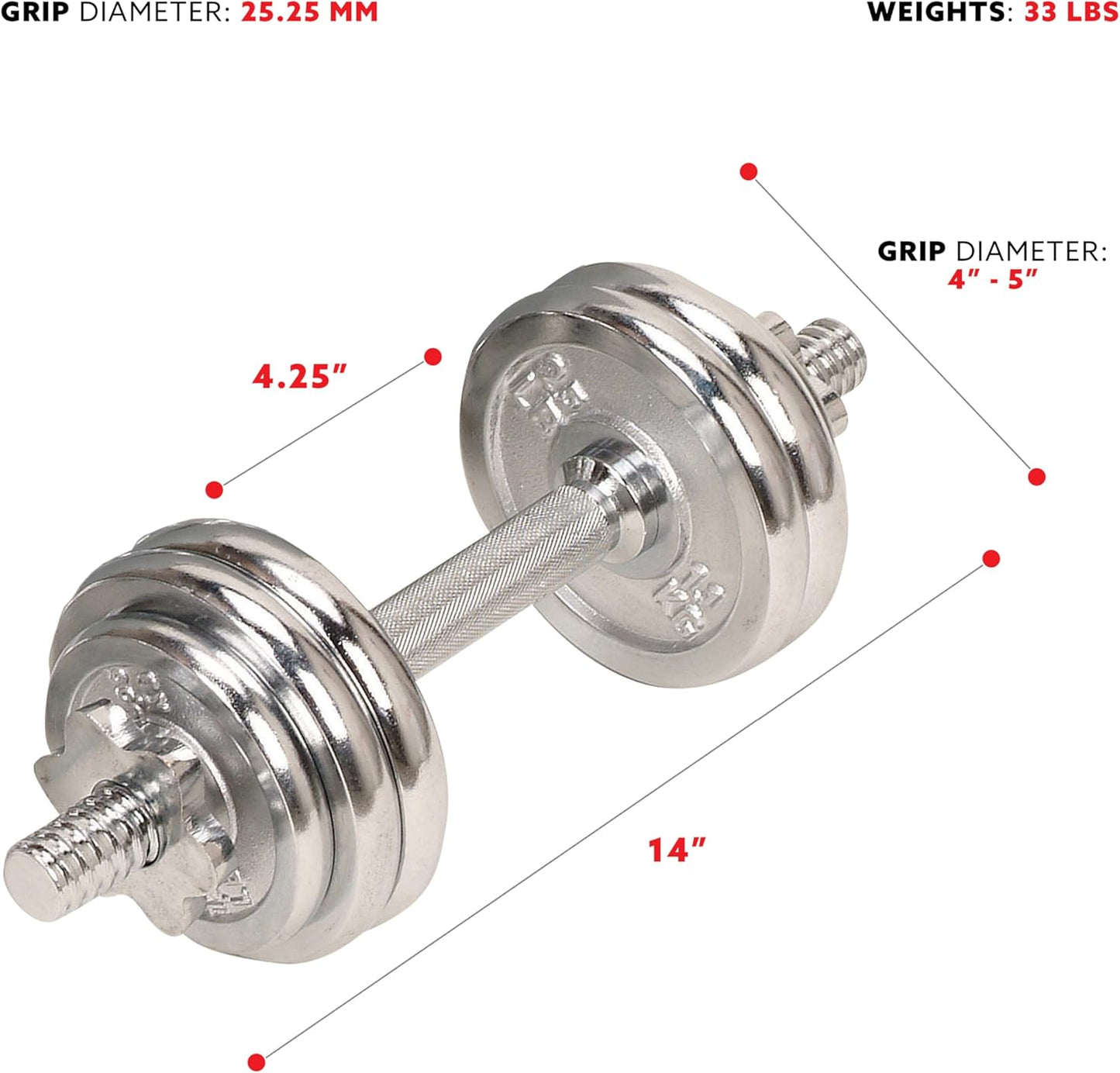 Sunny Health & Fitness Elite Adjustable Dumbbell