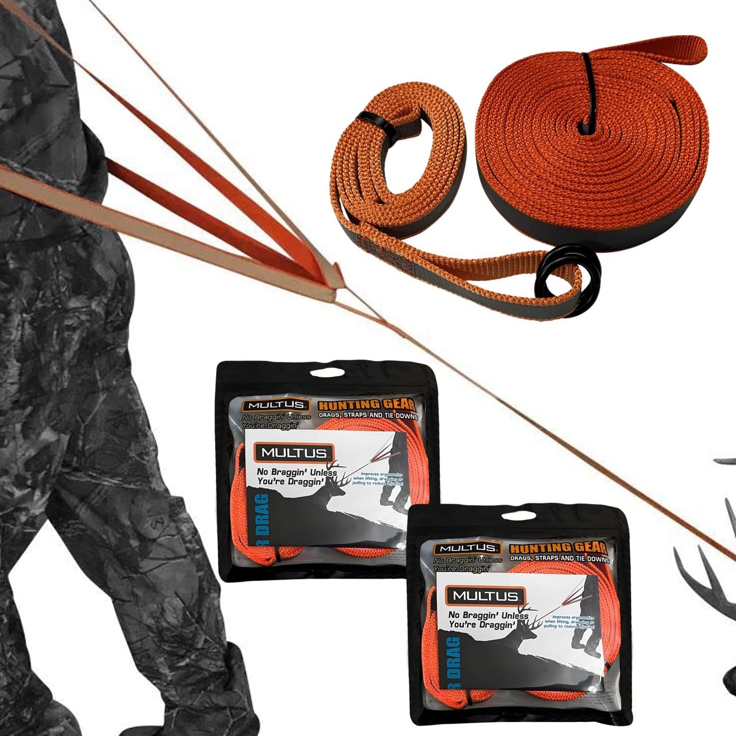MULTUS Deer Drag Harness Quick and Easy to Use Hunting Gear for Deer Hunters