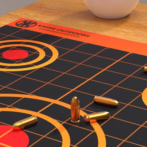 KNINE OUTDOORS Shooting Paper Targets for Shooting Range, 12x18 inch, Bulk for Hunting, Handguns, Pistols, Rifles, Axis Design (25 Pack)