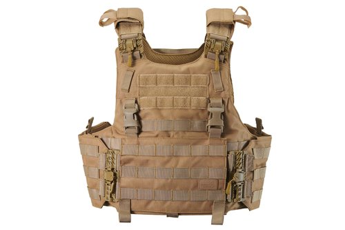 Lancer Tactical Quick Release Medium/Large Airsoft Vest Pouch (Medium, Khaki)