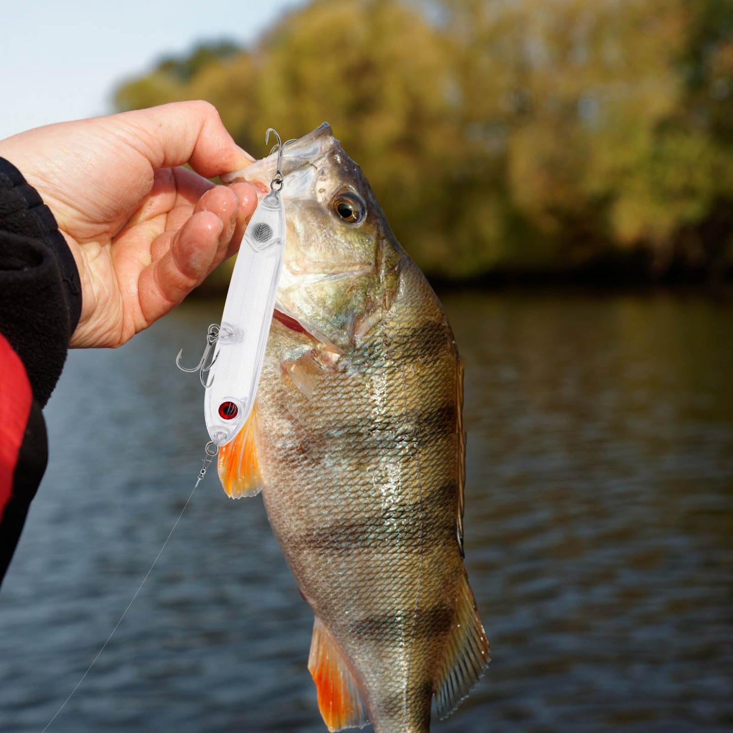 Aollerfilery 15PCS Fishing Blanks Lures Kit - DIY Topwater Swimbait & Crankbait Set for Bass, Salmon, Trout - Ideal for Saltwater Freshwater Fishing,Transparent Unpainted Bait Blanks