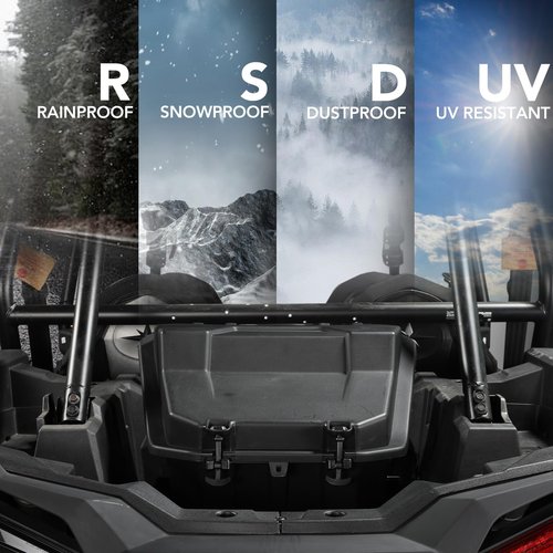 HAKA TOUGH 69 QT Cargo Box for Polaris RZR XP 1000/XP 4 1000/900 2014-2023 Rear Storage Cargo Box UV Resistant Polyethylene Utv Storage Accessories OEM #2881193