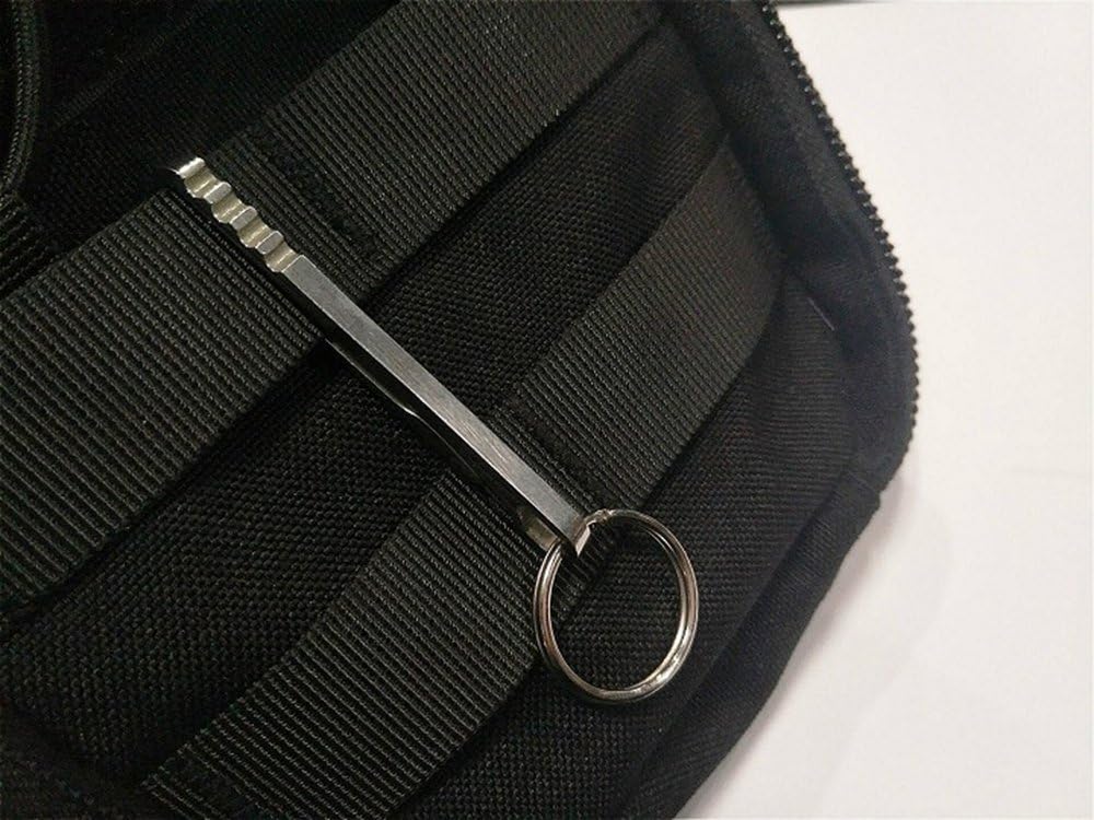 2 PCS Stainless Steel Hanging Buckle Keychain,Portable EDC Quickdraw Key Ring Tool
