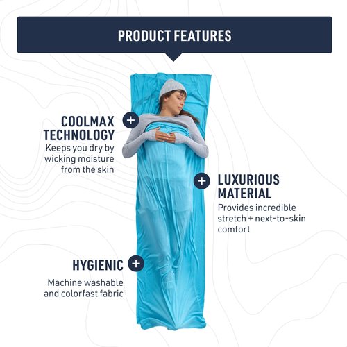 Sea to Summit Breeze Sleeping Bag Liner, Rectangular w/Pillow