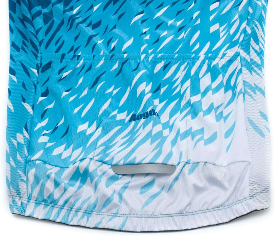 Aogda Cycling Jerseys Men Bike Shirts Team Biking Tops Bicycle Short Sleeves Clothing