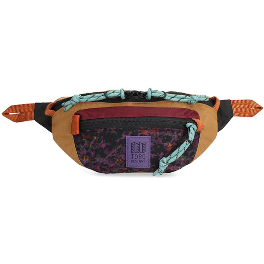 Topo Designs Mountain Waist Pack, Hip Bag, 100% Recycled Nylon Construction, 2L capacity, YKK Zips (Meteor)