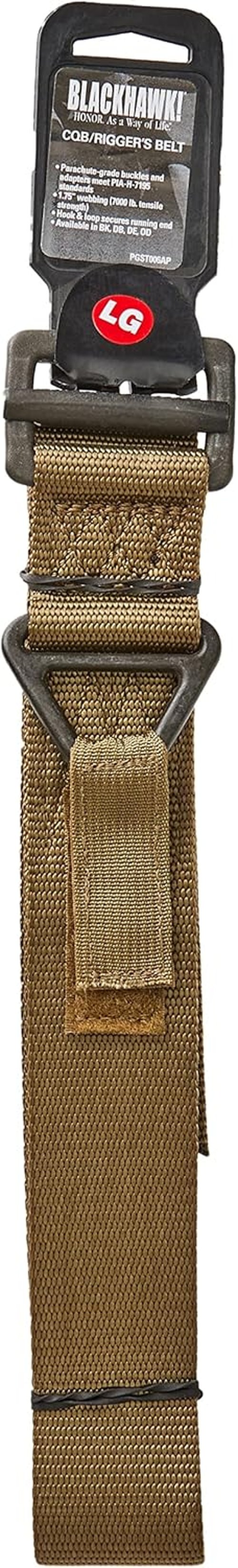 BLACKHAWK CQB/Rigger's Belt - Coyote Tan, Large, Model: 41CQ02DE