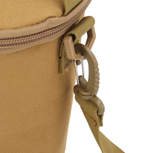 MOUMOUTEN Gas Cylinder Cover, Camping Gas Lamp Lights Handle Bags, Double Zipper Portable Propane Tank Carrying Bag, Multifunctional Pouch with Shoulder Strap, for Camping Hiking(Brown)