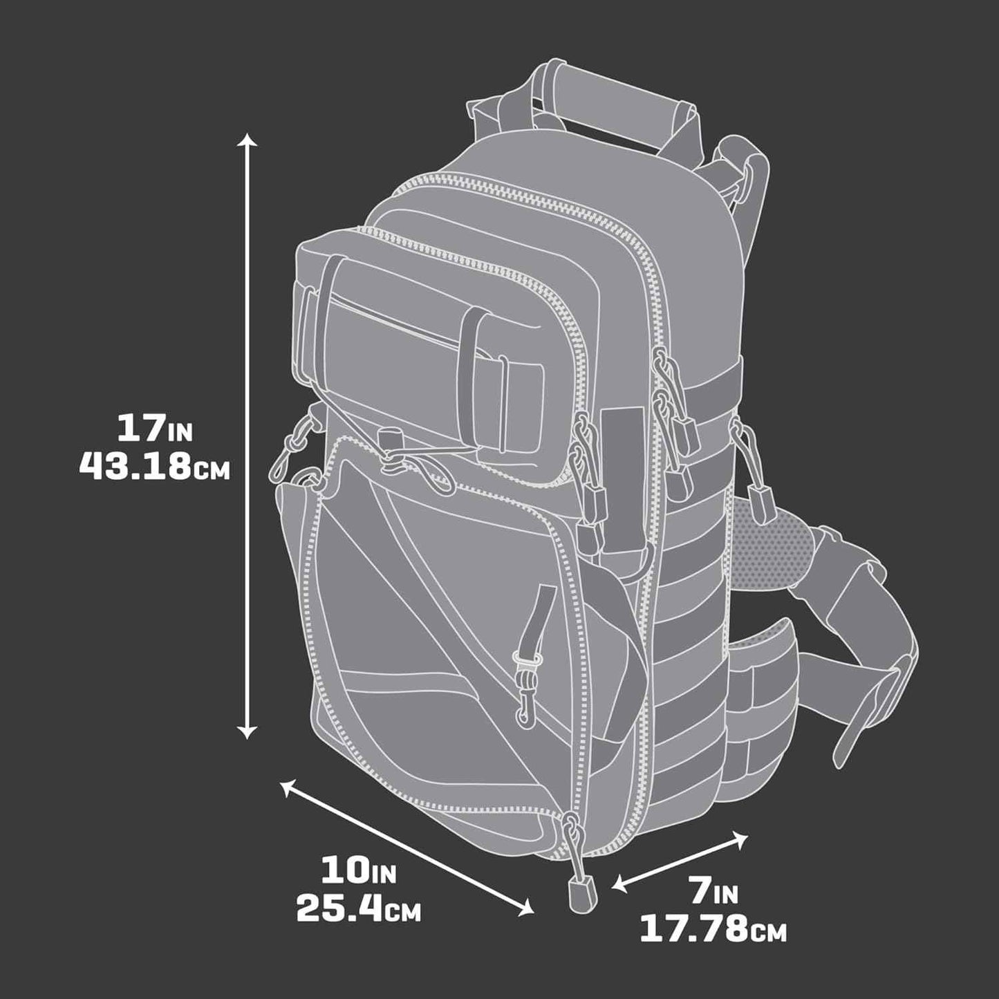 Tactical Sling Pack - Allen Tactical Lite Force for Outdoor Gear & Travel
