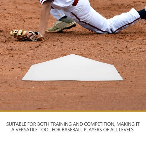 Baluue Baseball Home Plate Training Mat, TPE Material,16.53" X 16.14", Improve Pitching Accuracy and Strength, Indoor & Outdoor Baseball Training Equipment for Play