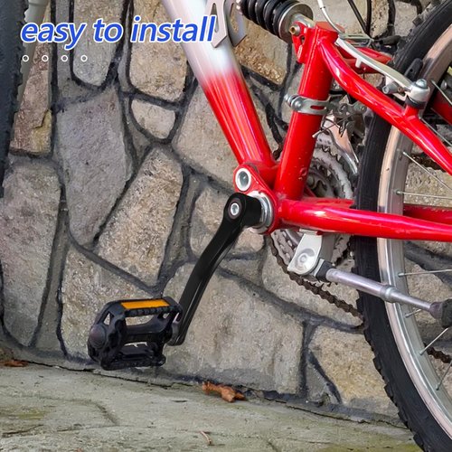 Crankset Bike Bicycle Supplies Left Crank Arms Sturdy Crank Tools Left Pedal Crank Arm Universal Crank Replacement Square Hole Crank Arm Crank Replacements Black Steel Plus Plastic Generic