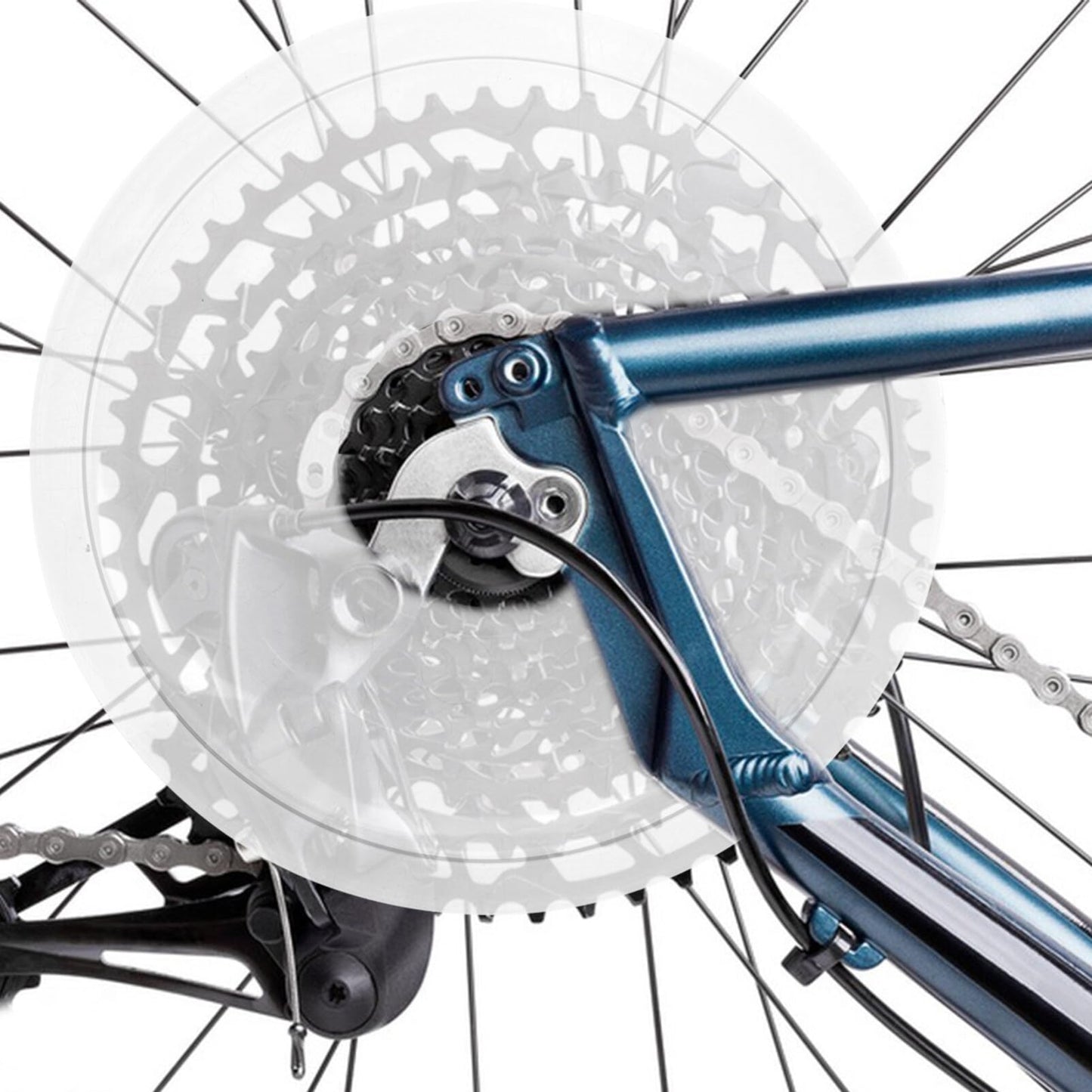 5pcs Transparent Bike Flywheels Guard Plastic Protector for Mountain and Road Bicycles Anti-wear Chain Cover Lightweight Accessory for Enhanced Performance