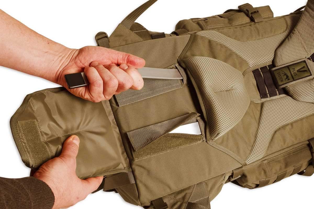 Tasmanian Tiger MKIII Tactical Backpack - 52L with MOLLE System & Detachable Hip Strap, Black