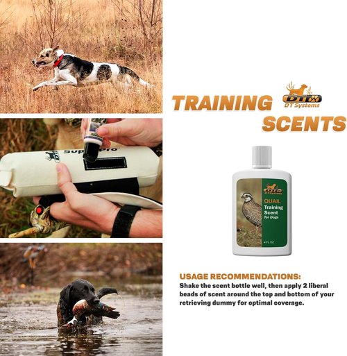 DT Systems Super Pro Series Training Scents, Natural Real Concentrated Hunting Retriever Dog Field Game Trailing Scent Training Aid for Puppies, Adult & Senior Dogs, 4 oz