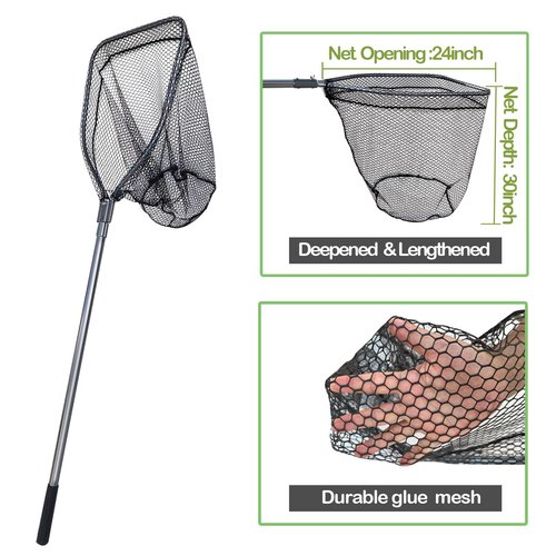 SYFRLLC Catch Pole Net with Telescopic Handle,Animal Catcher Net for Cat,Rabbit,Chicken,Duck,Goose,Fish,Racoon,and Other Poultry Wildlife