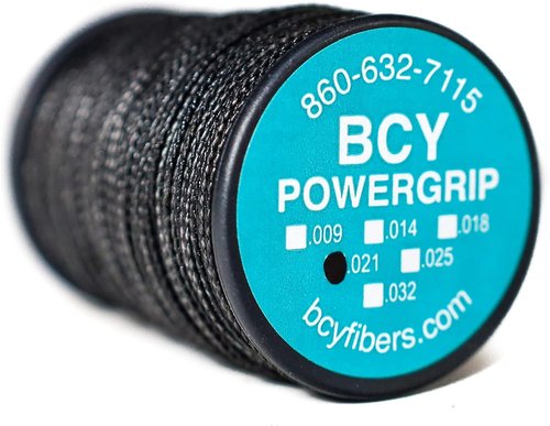 BCY Black Powergrip Archery Bow String Serving .018
