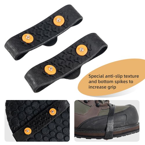 Ice Snow Grips for Boots Shoes, Women's High Heels, Anti-Slip Rubber Traction Cleats for Walking on Snow and Ice, Easy to use for Hiking, Walking, Climbing, Jogging