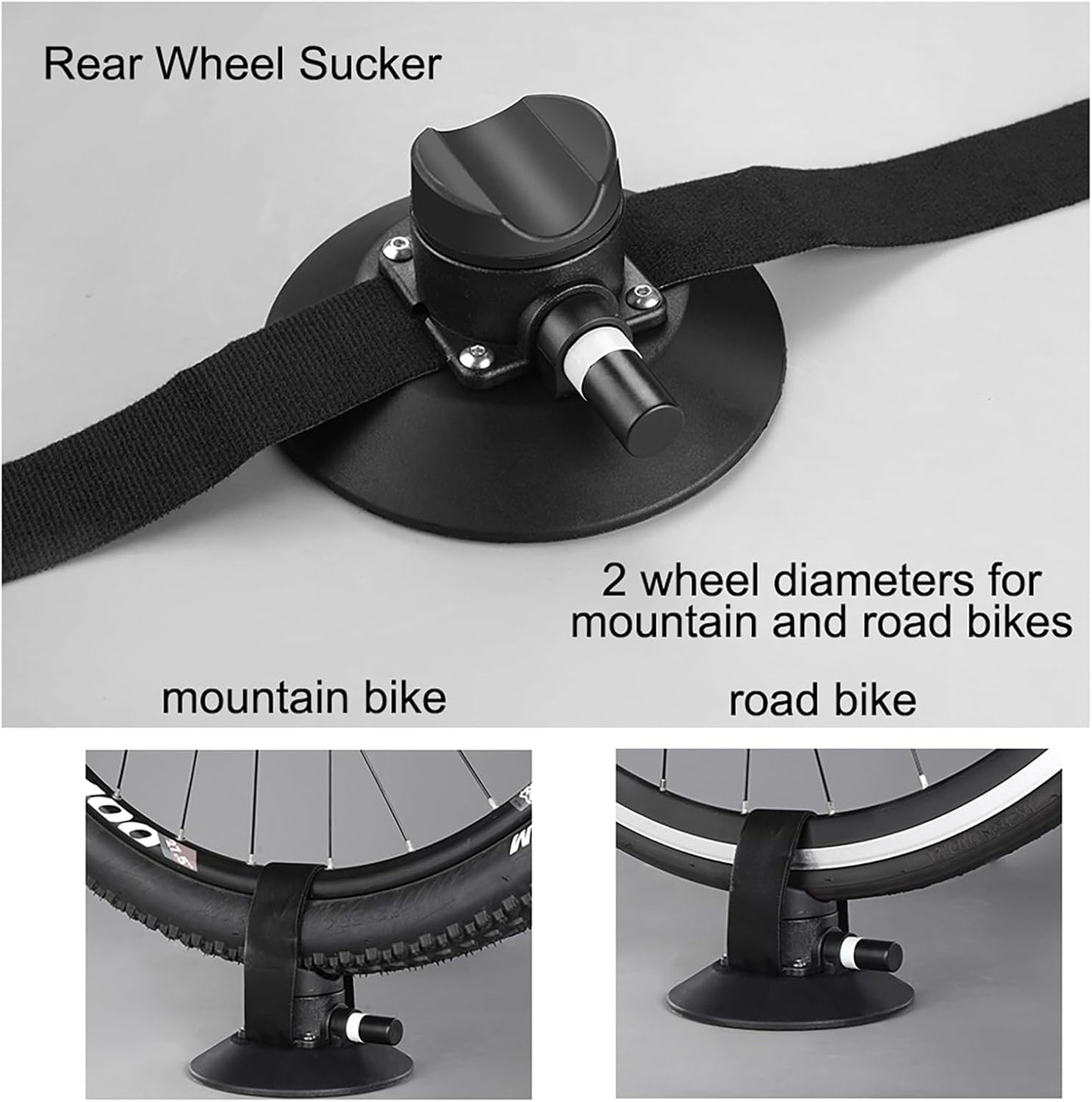 ROCKBROS Suction Cup Bike Rack for Car Roof Top Sucker Bike Rack Quick Release Aluminium Alloy Bike Carrier with Sucker for 1 Bike