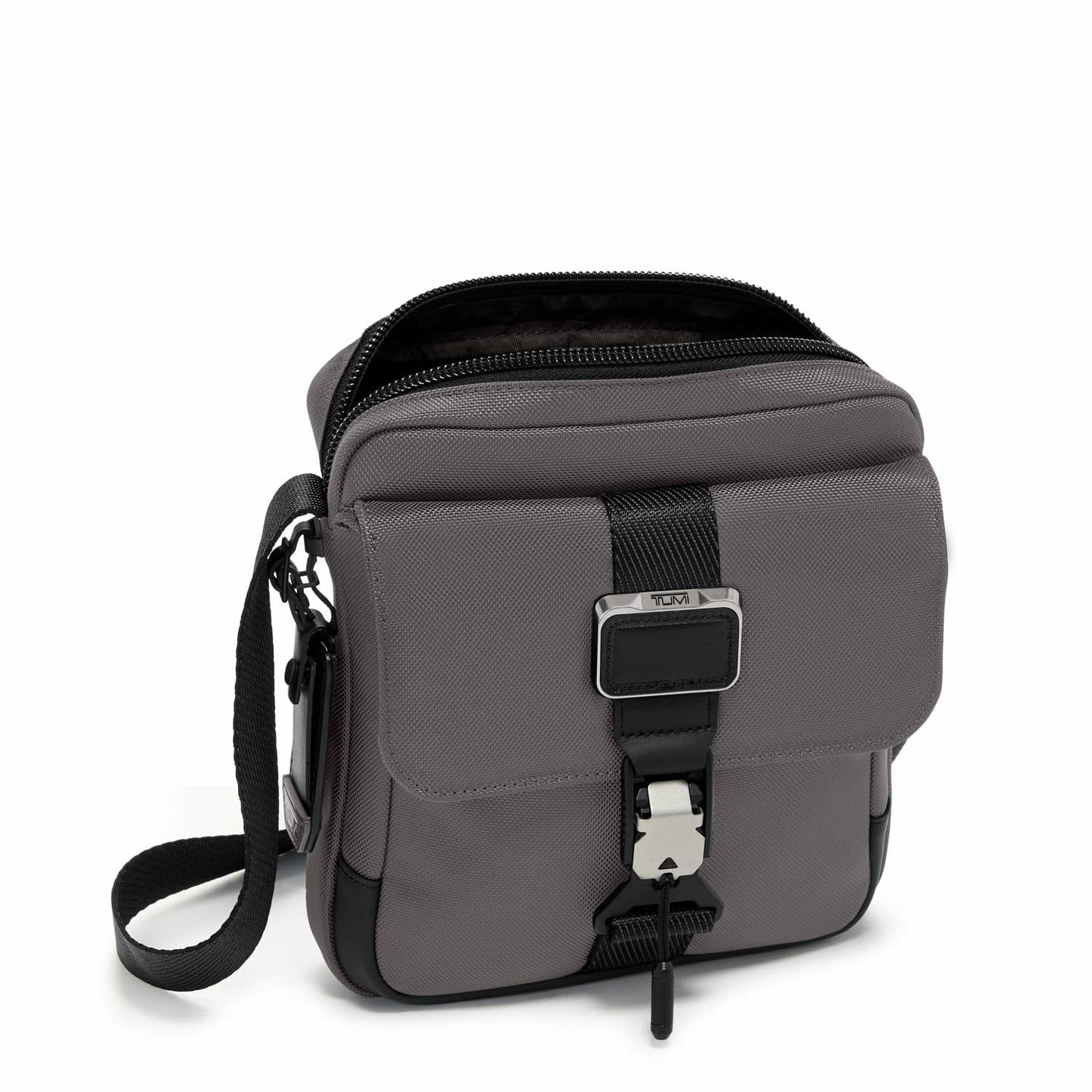 TUMI - Alpha Bravo Junior Crossbody - Premium Crossbody Bag - Small Bag for Everyday or Travel - 9.5" X 8.8" X 2.8" - Charcoal