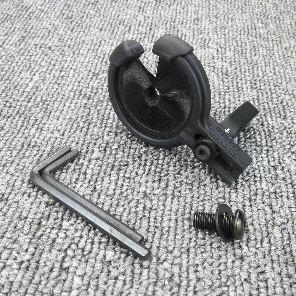 Whisker Biscuit Arrow Rest, Archery Compound Bow Brush Round Hand Brush Screw Bristle Arrow Stand on for Arrow Maintenance