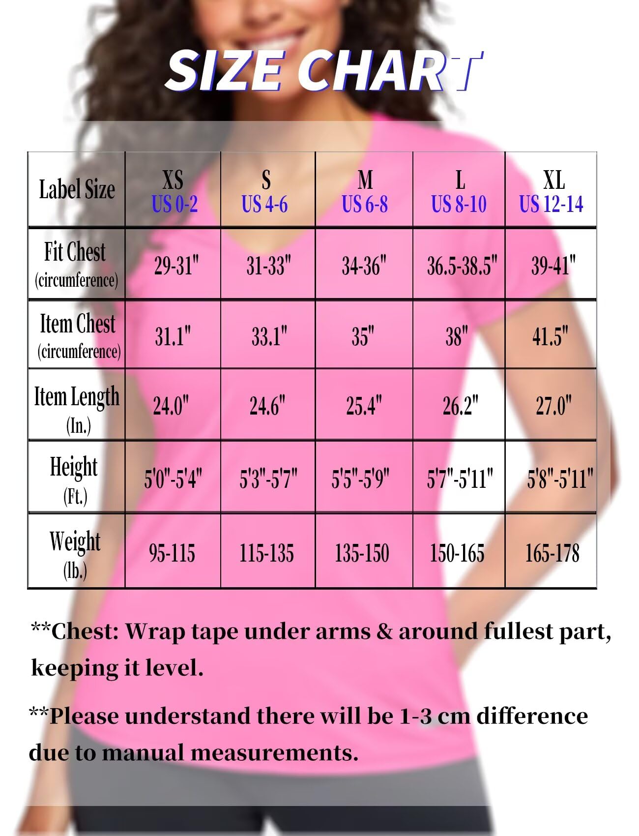 Workout T Shirts for Women Dry Fit(Hot Pink,XL)