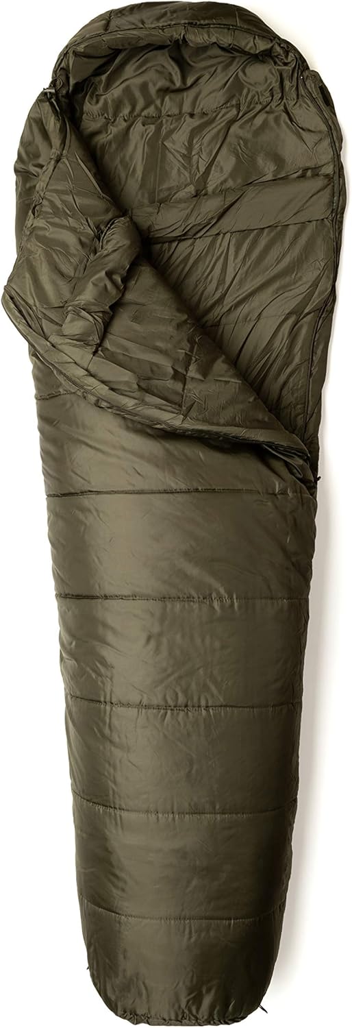 Snugpak Basecamp Ops Insulated Sleeping Bag with Compression Sack - Olive Green