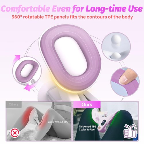 VANiGO Thigh Master Thigh Exerciser for Women, Pelvic Floor Muscle Inner Thigh Exerciser Workout Equipment, Kegel Exercise Hip Trainer, 45lb Thighmaster Home Gym for Legs Strengthen Machine