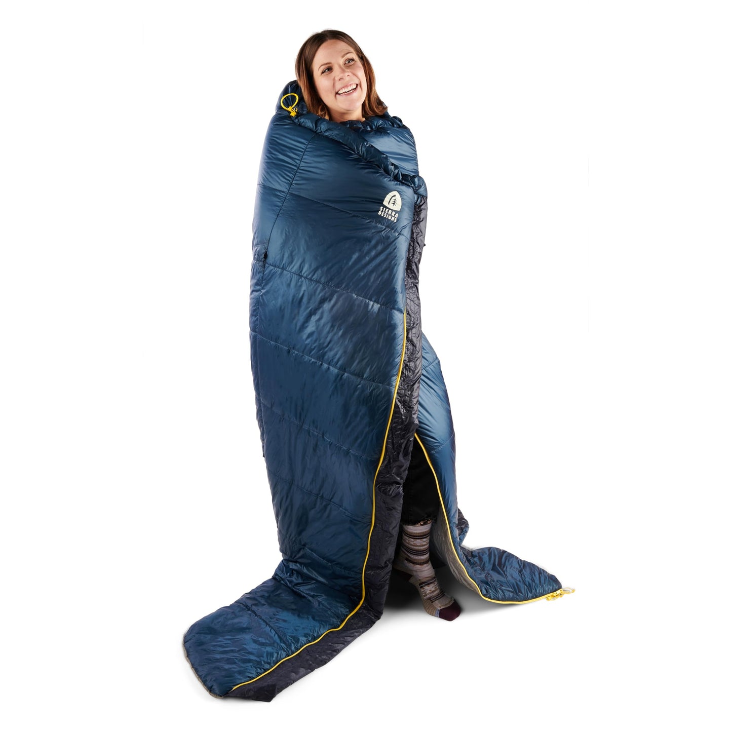 Sierra Designs Elemental 35 Quilt Sleeping Bag, 100% Recycled Synthetic Insulation, Sleeping Pad Clips (2023)
