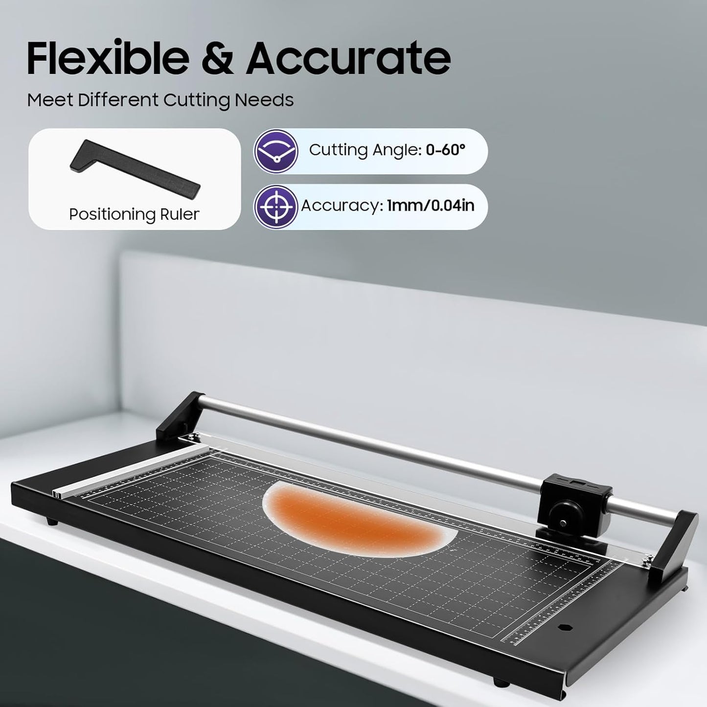 36 Inch Paper Cutter Heavy Duty Paper Cutter for A4 Paper Guillotine Rotary Paper Cutter for Offices Schools and Crafts