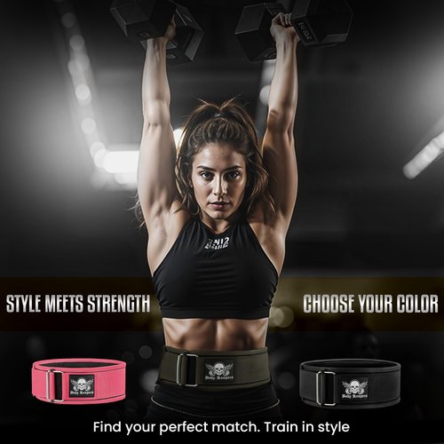 BodyReapers Nylon Auto-Locking Weight Lifting Belt, 4" Weightlifting Belt For Fitness, Weight Lifting, Olympic Lifting - Adjustable Deadlift Belt, Squat Belt - Workout Belt For Men & Women