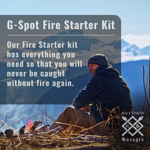 Refined Savages Fire Starter & Kit - for Glock Accessories - Survival Tools - Flint Fire Starter Kit - for Glock 17/19/22/34/35