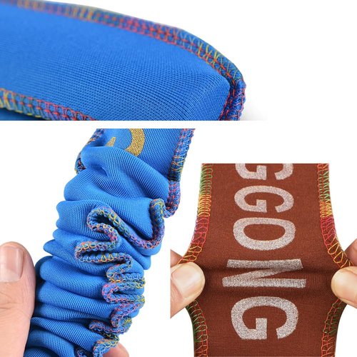 SquEqu 2 Pack Fishing Rod Sleeve Protective Cover Case Elastic 40'' - 50'' Fishing Pole Gloves Sock Holder Protector Thickened Scratch-Proof Rods Bag