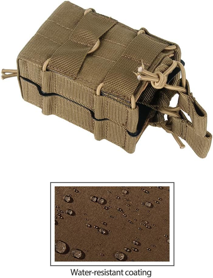 EXCELLENT ELITE SPANKER Tactical Molle Single/Double Open-Top Mag Pouch for M4 M14 M16 AR15 G36 Magazine