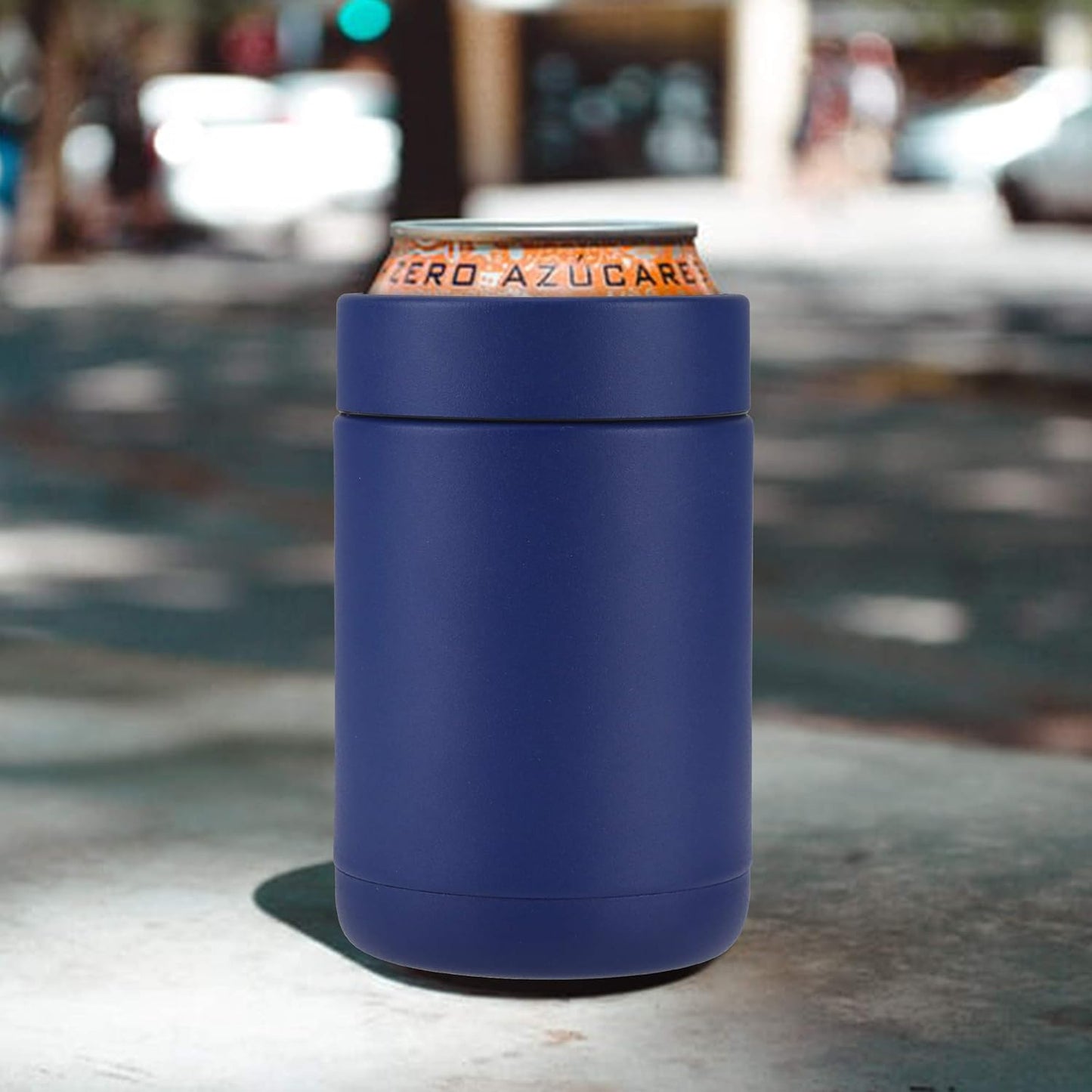 Tahoe Trails 12 oz Stainless Steel Double Wall Vacuum Insulated Can Cooler (Blue)
