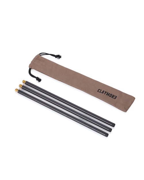 Claymore V1040 Extension Pole (Warm Gray) - Lightweight, Sturdy Tripod. Doubles Height. Camping, Outdoor Recreation, Indoors, Events, Cookouts.