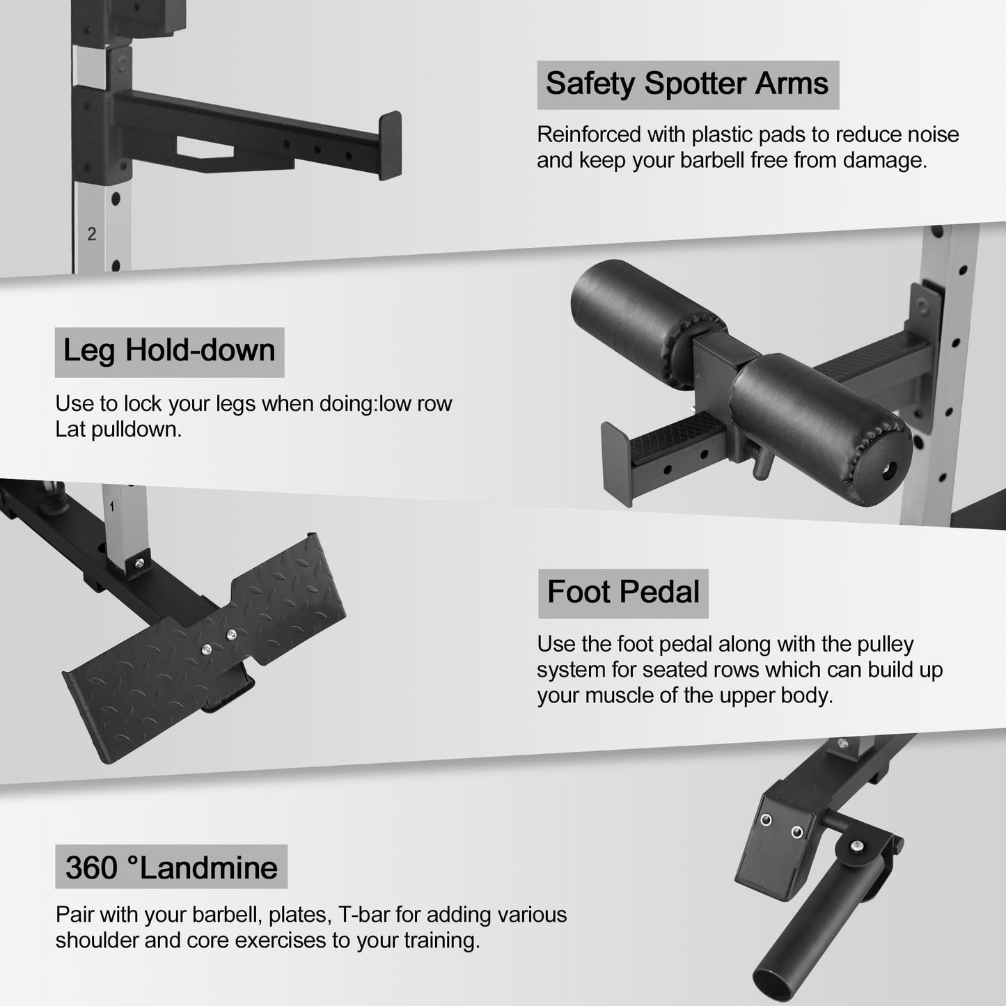 Fitness Dreamer All-in- One Strength Training Smith Cage, Squat Rack, Leg Hold-Down, LAT Pull-Down, 440 lbs Weight Stack for Home Gyms, Red, 86.61″Lx66.93″Wx87.80″H